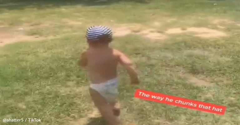 Toddler Is So Excited When Dad Comes Home That He Throws His Hat On The Ground
