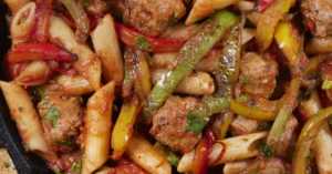 Sausage and Pepper Penne Feature