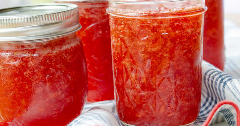 No-Cook Strawberry Freezer Jam