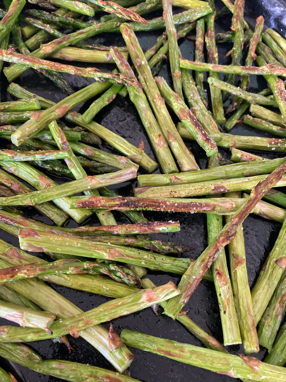 Broiled Asparagus with Feta