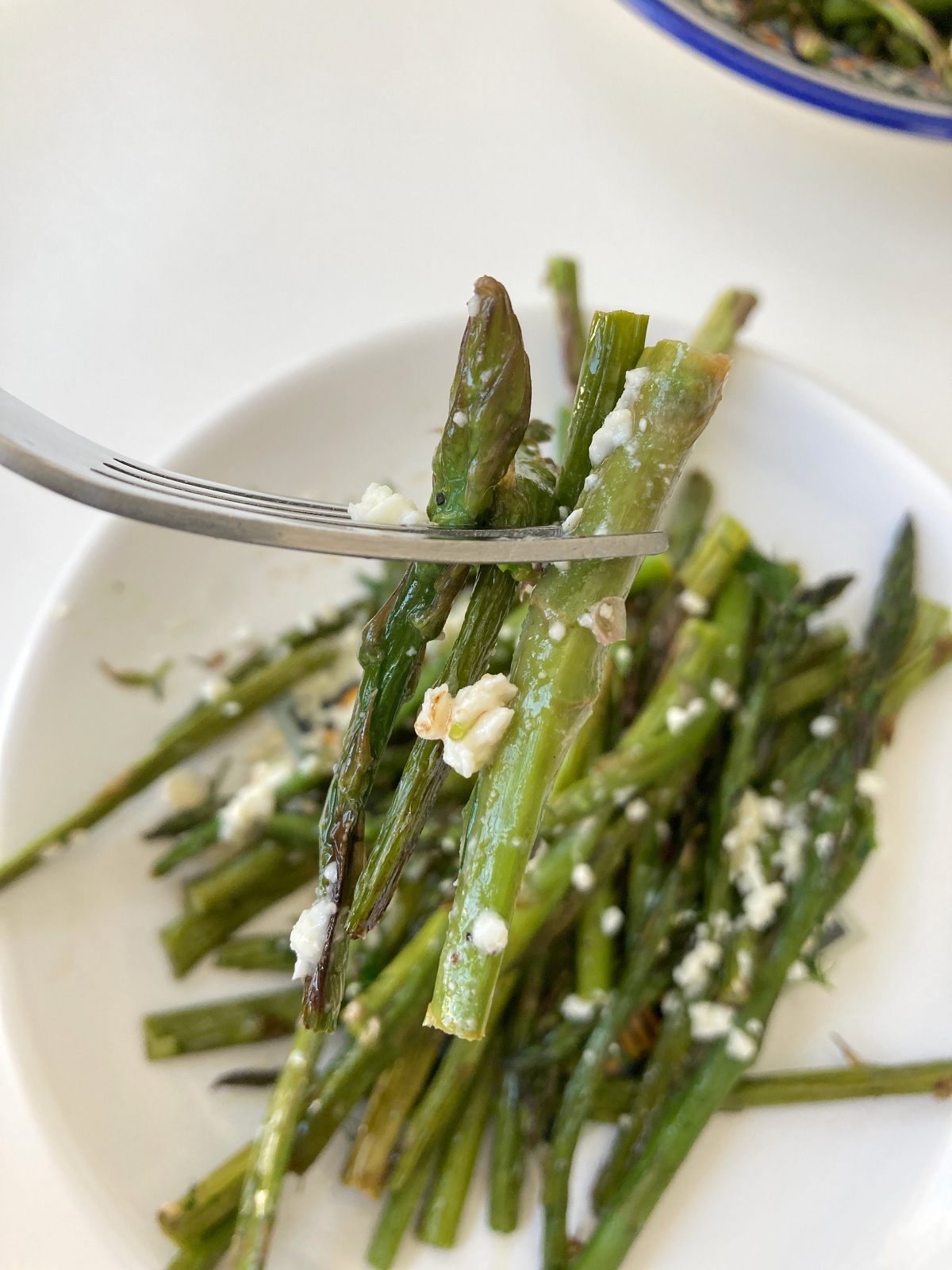 Broiled Asparagus with Feta