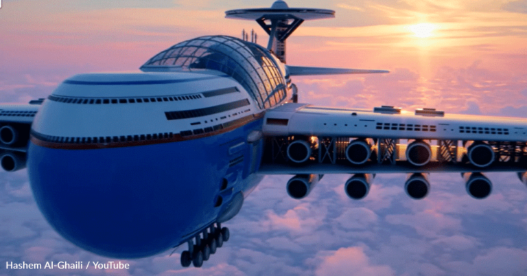 Introducing Sky Cruise: A Futuristic Nuclear-Powered Flying Hotel