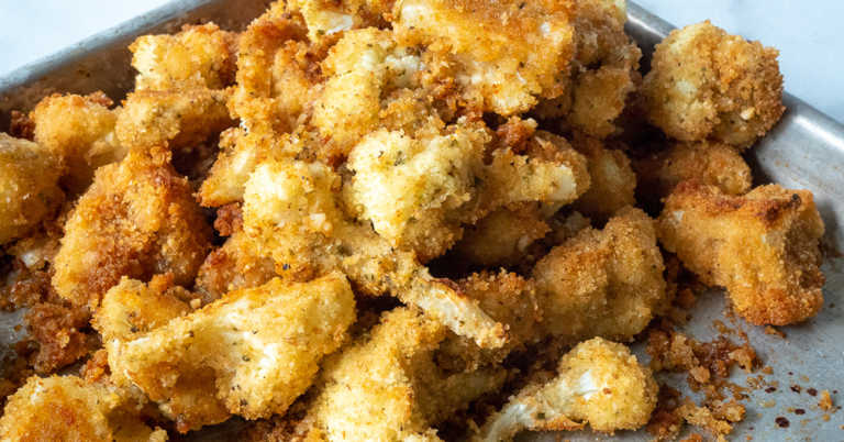 Roasted Garlic Parmesan Cauliflower