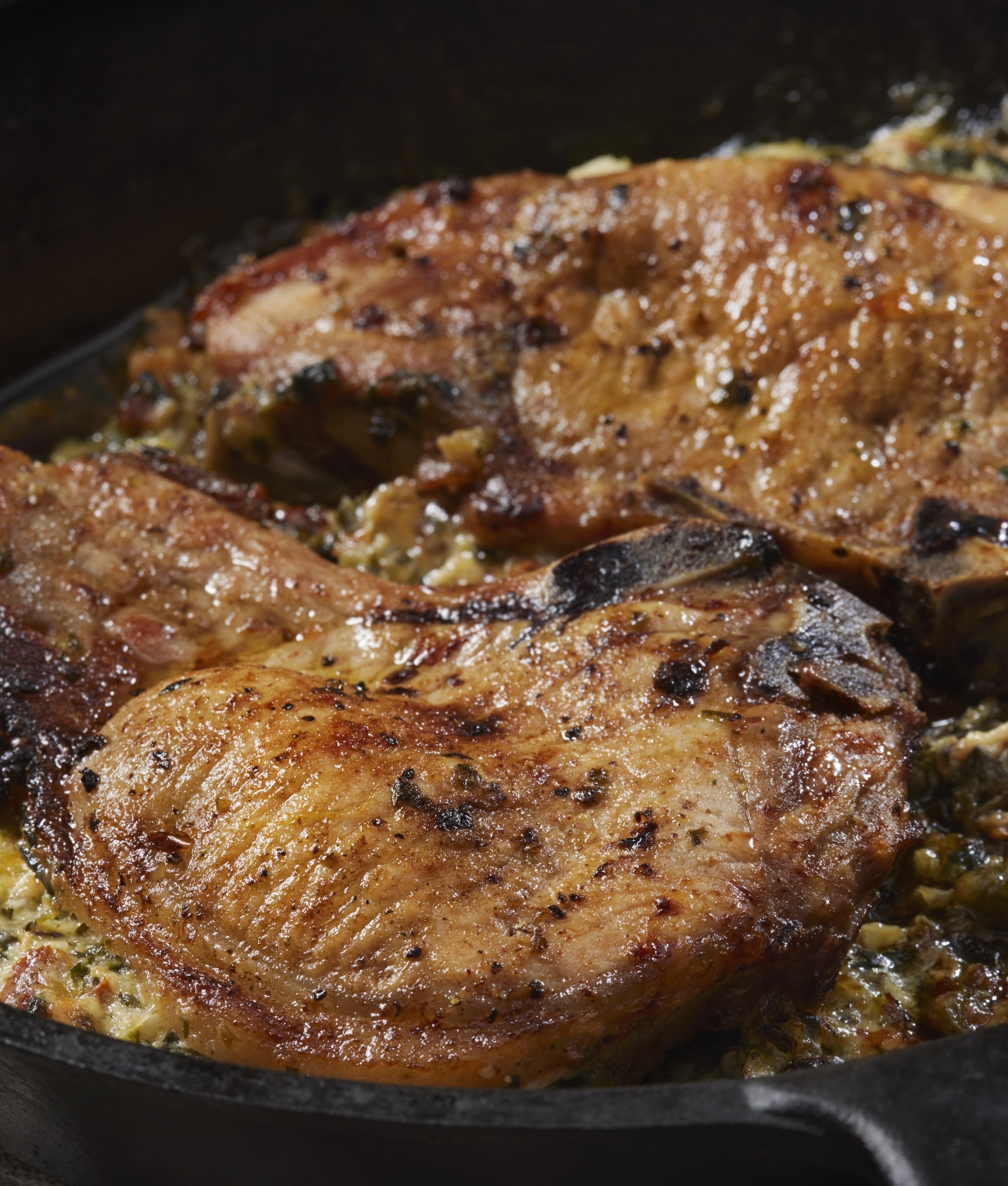 Millionaire Skillet Stuffed Pork Chops Vertical 1