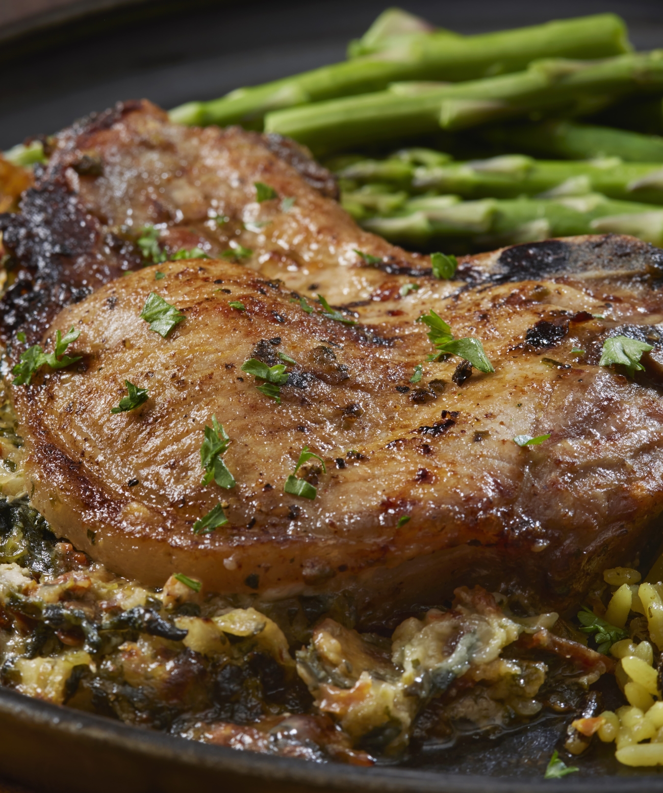 Millionaire Skillet Stuffed Pork Chops Vertical 2