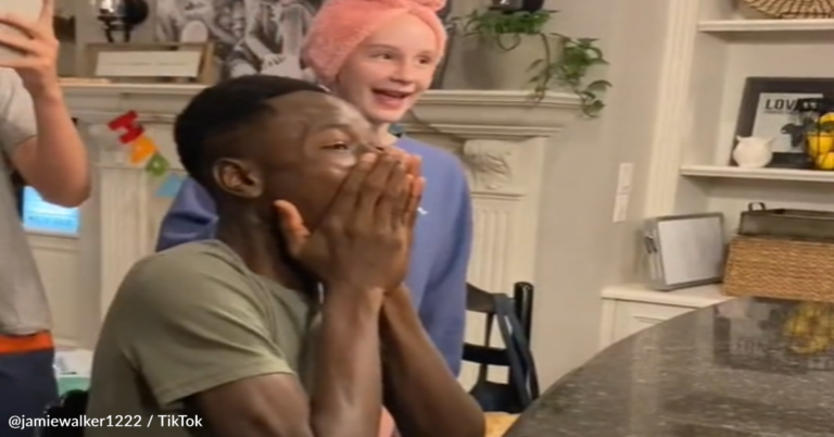 Boy Adopted From West Africa Gets His Very Own Birthday Cake