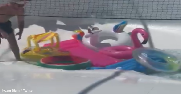 Sink Hole Opens Up At Pool Party In Terrifying Viral Video