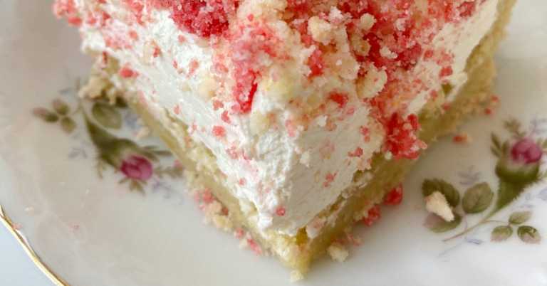 Strawberry Shortcake Squares