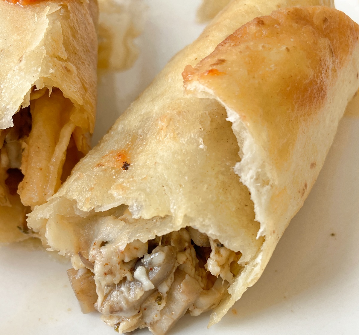 Mushroom Queso Taquitos