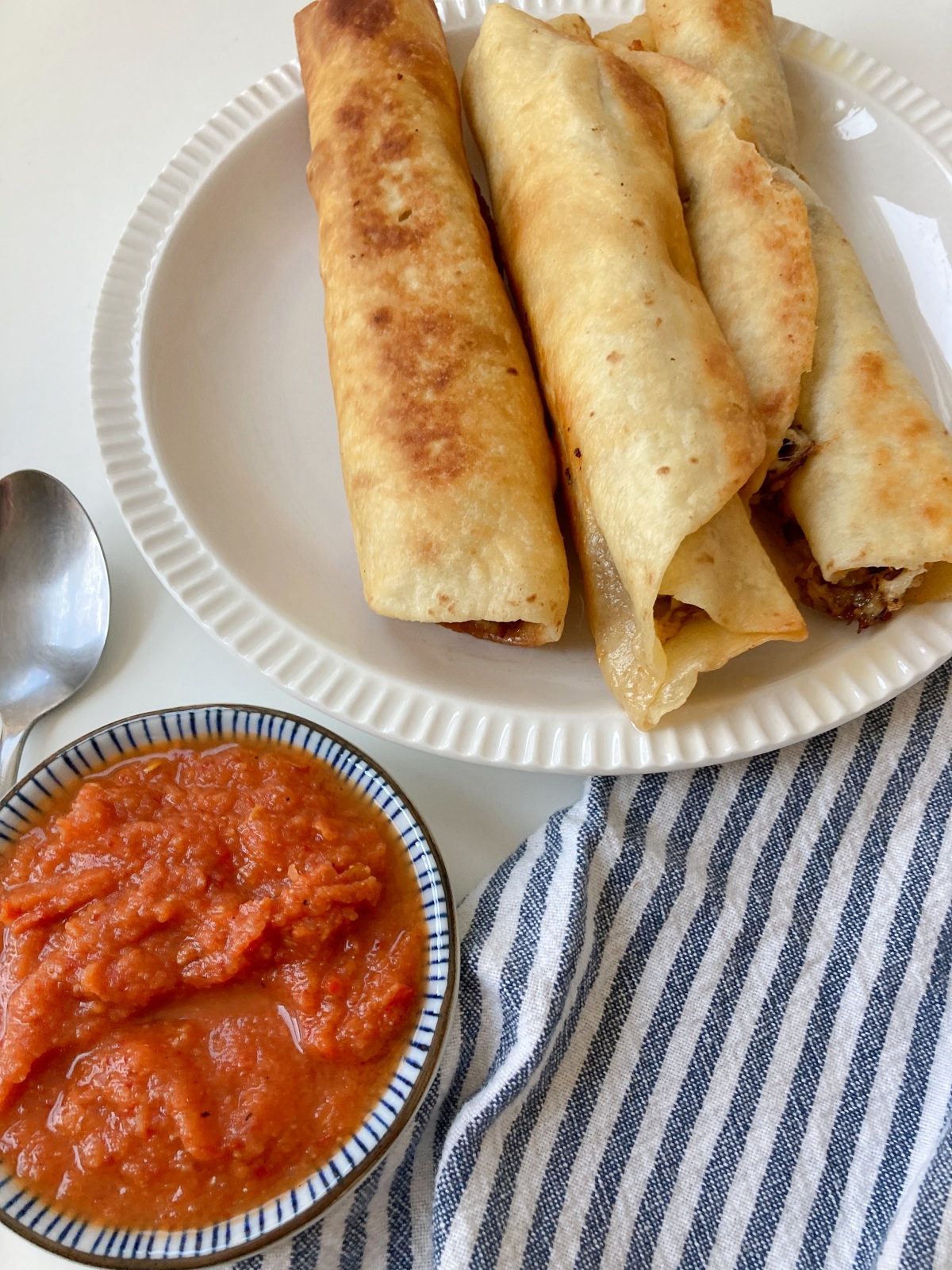 Mushroom Queso Taquitos