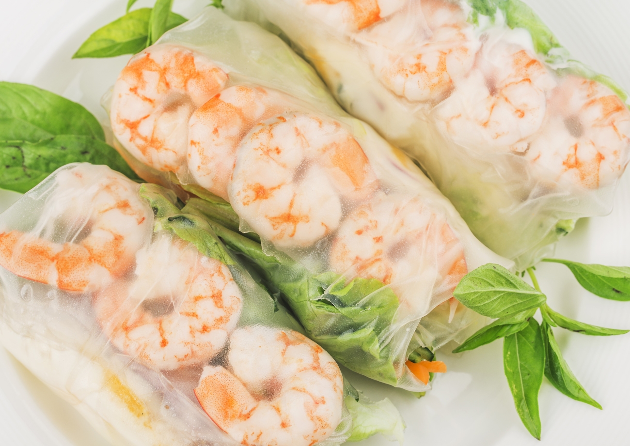 Shrimp Rice Paper Rolls Horizontal 1