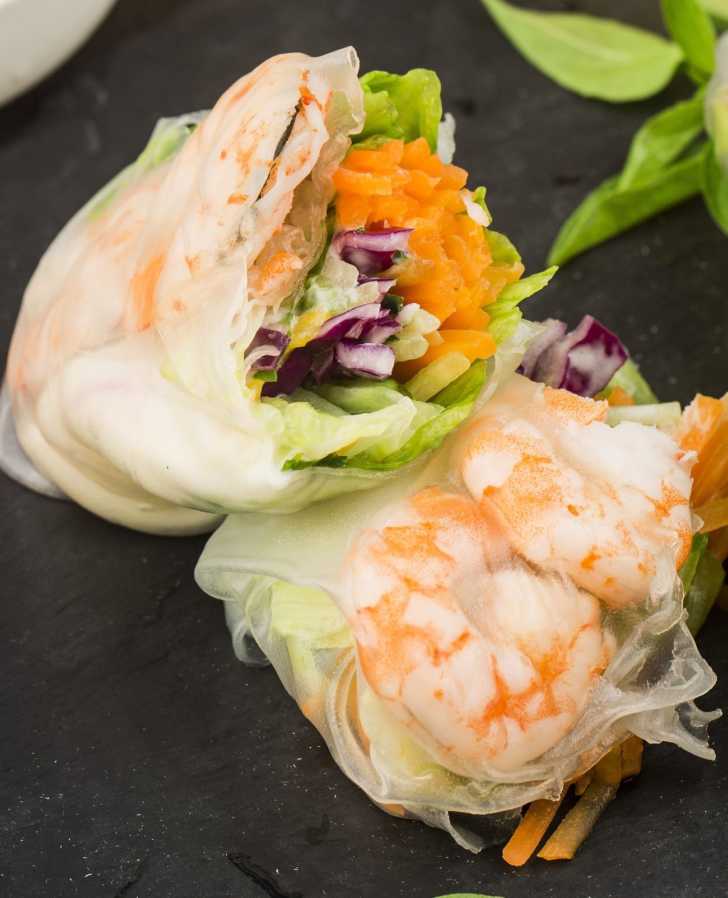 Shrimp Rice Paper Rolls 12 Tomatoes