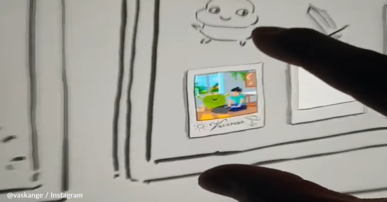 Continuous Zoomable Image Shows Illustrated Steps Of A Beach Vacation