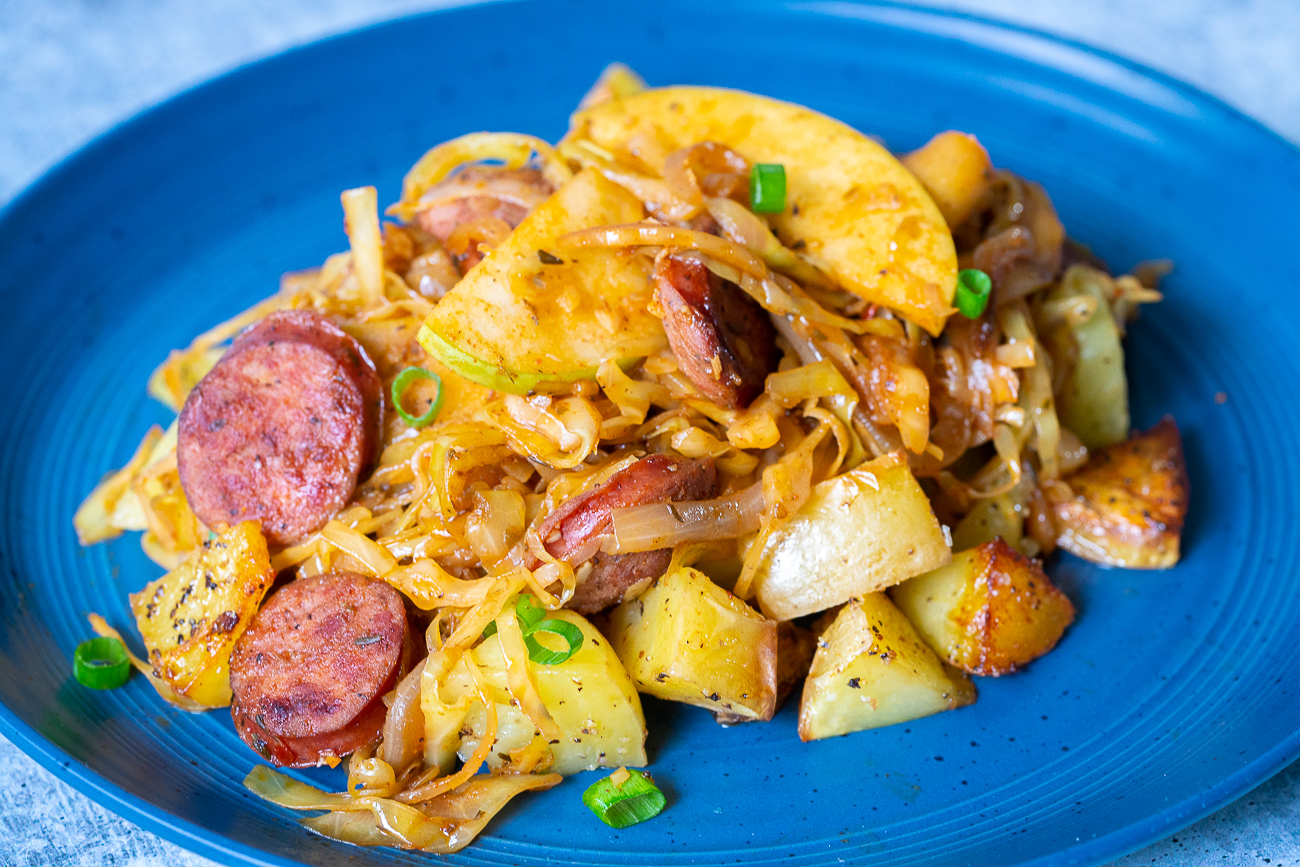 Cajun Cabbage and Sausage