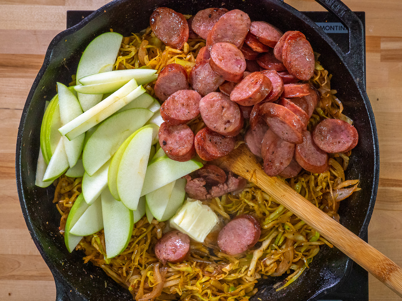 Cajun Cabbage and Sausage