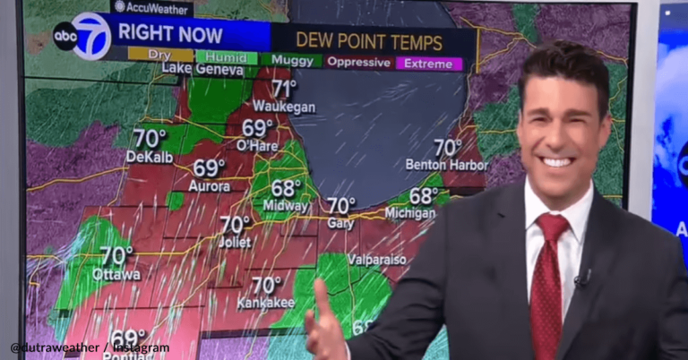 Weatherman Discovers His Monitor Has Been Touchscreen The Whole Time