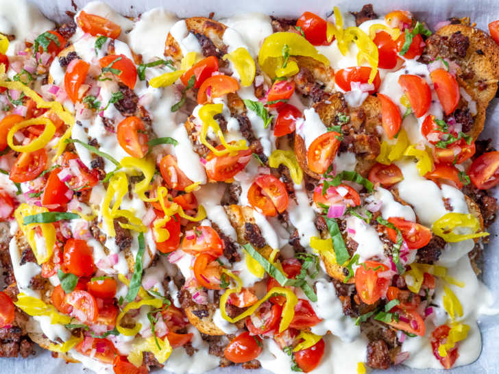 Italian-Style Sheet Tray Nachos