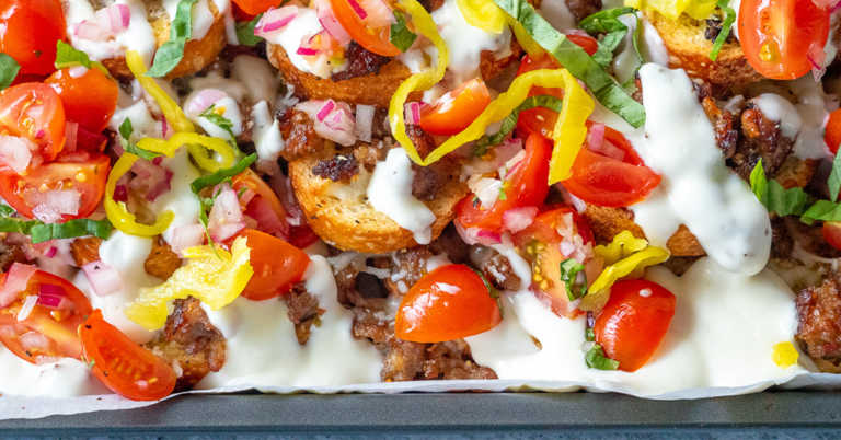 Italian-Style Sheet Tray Nachos