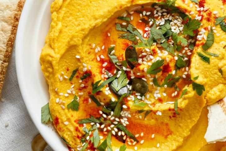 Roasted pumpkin hummus