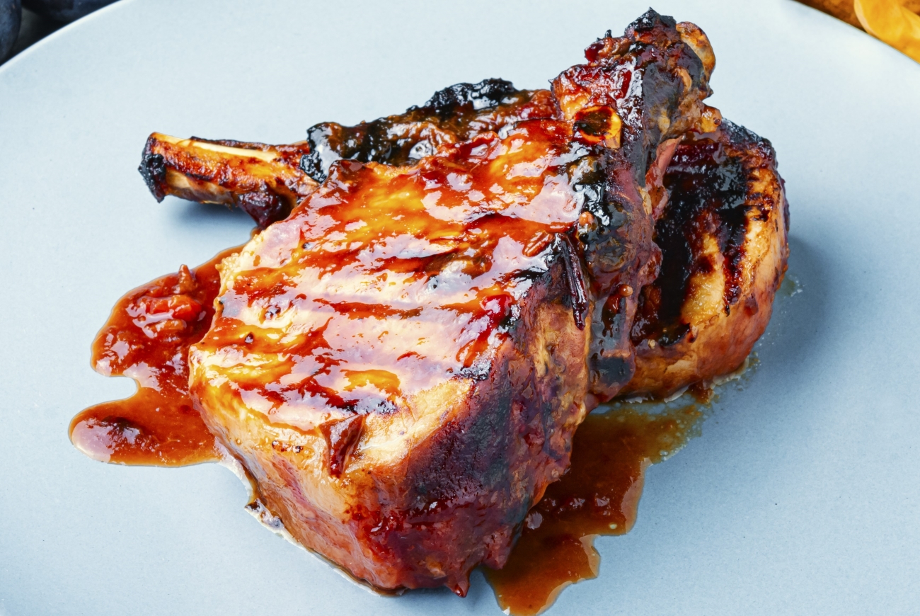 Plum Glazed Pork Chops Horizontal 1