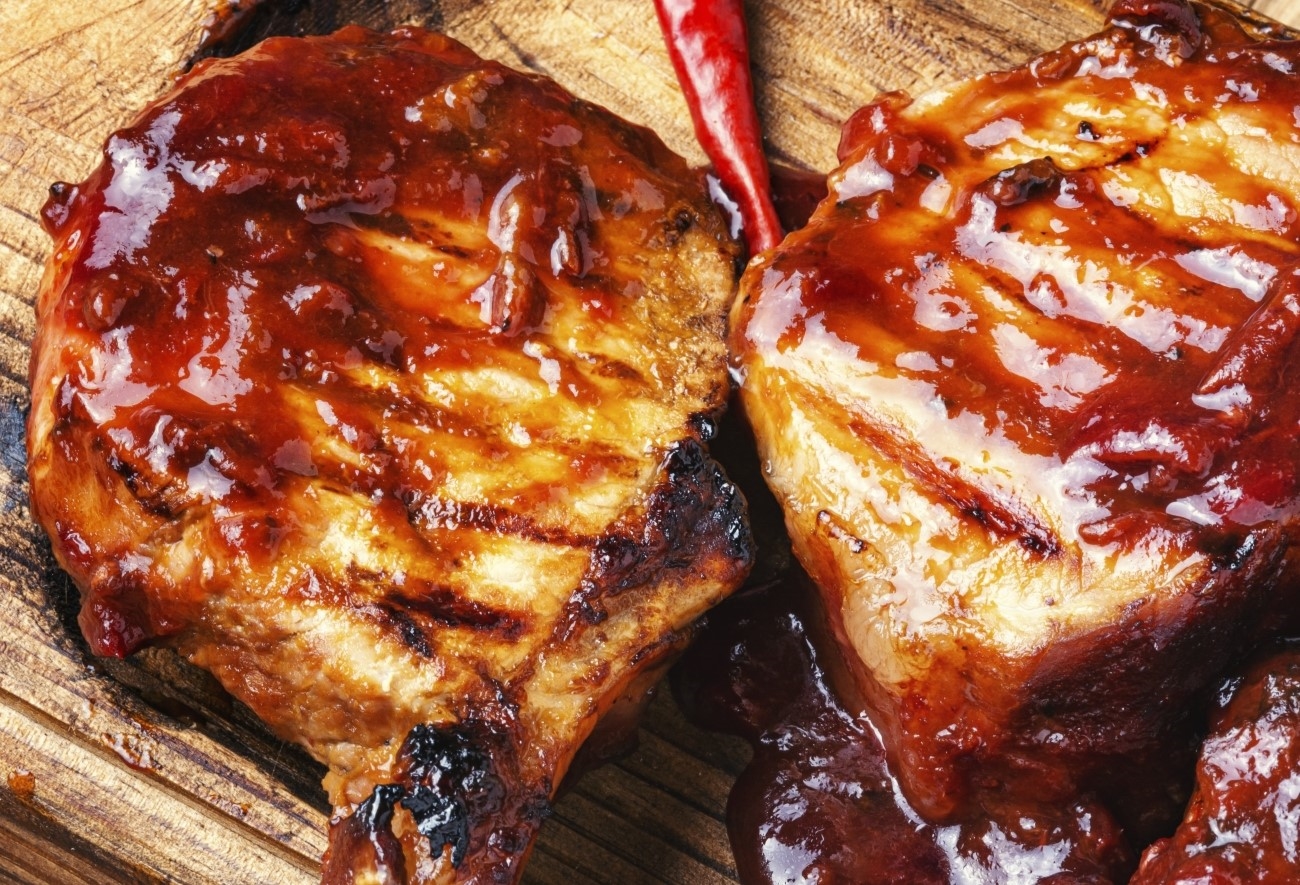 Plum Glazed Pork Chops Horizontal 4