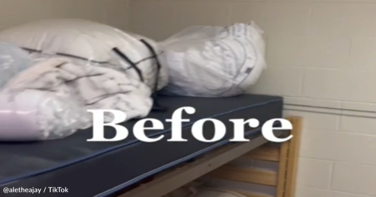 Woman Transforms Sister’s Dorm Into Luxury Bedroom