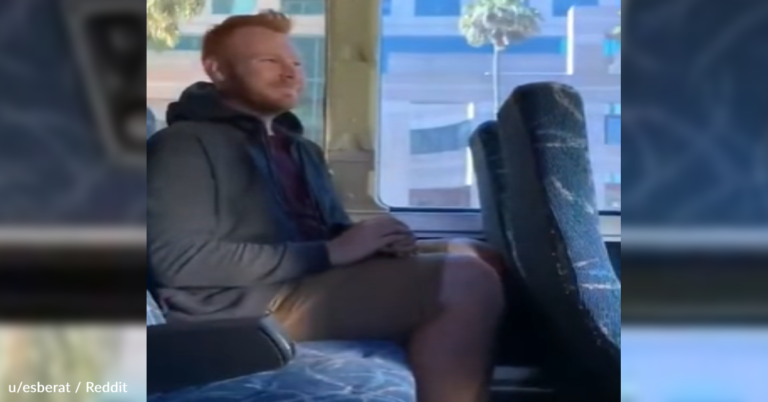 Man Shares “Life Hack” For Keeping The Seat Next To Him Empty On The Bus