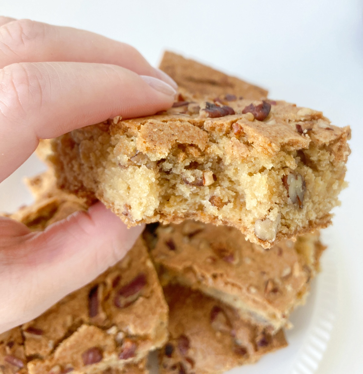 Maple Pecan Blondies