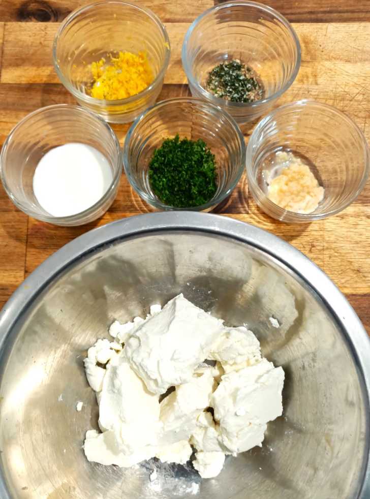 Creamy Lemon and Herb Goat Cheese Dip 12 Tomatoes