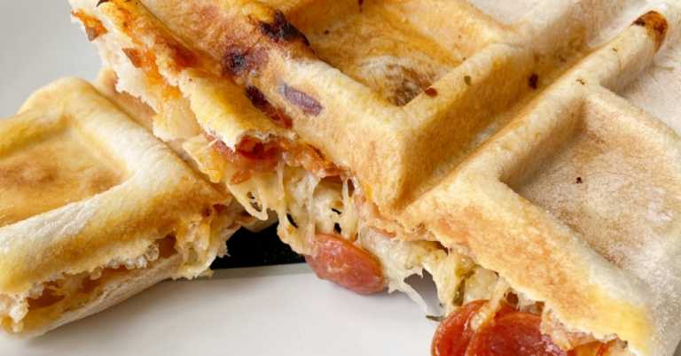 Waffle Iron Calzones