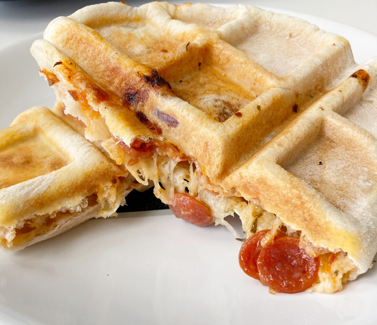 Waffle Iron Calzones