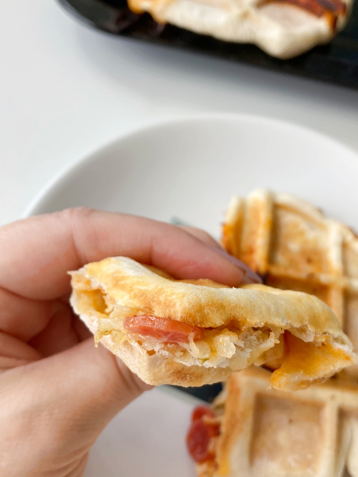 Waffle Iron Calzones