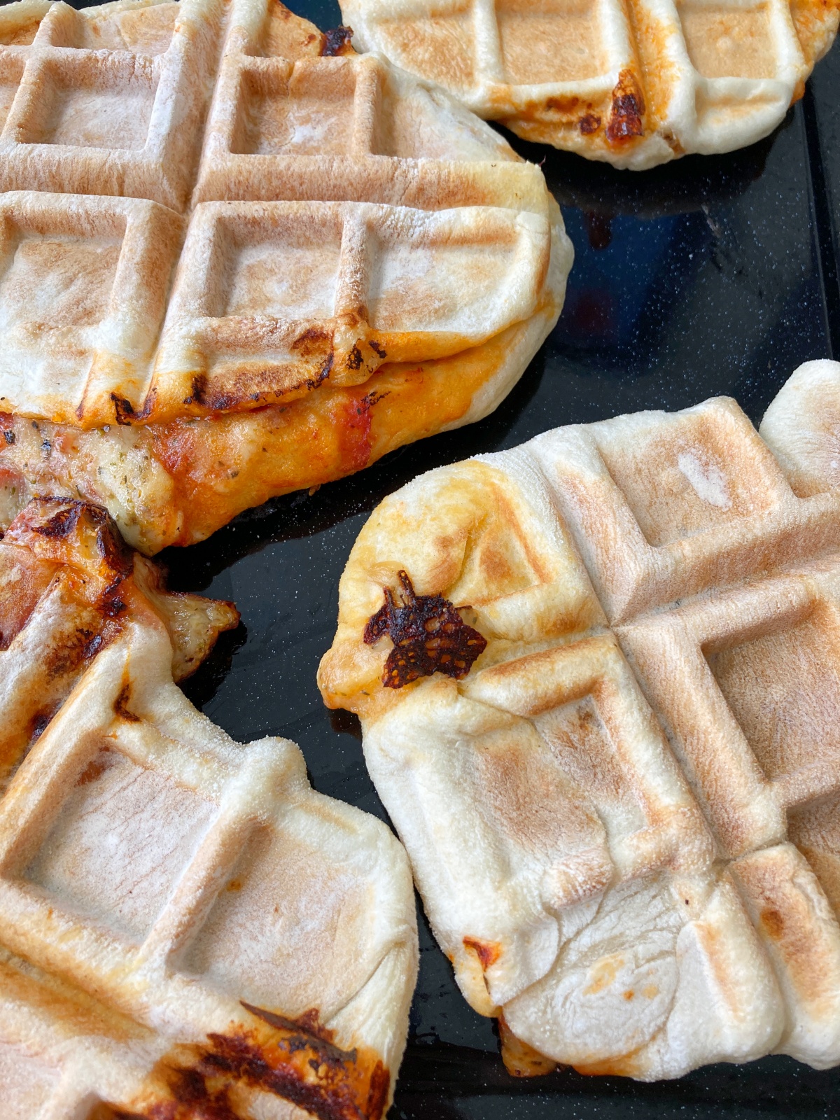 Waffle Iron Calzones