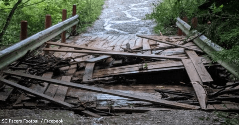 Youth Football Team Rallies Together To Rebuild Bridge Destroyed In Flooding