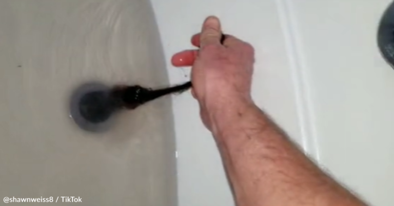 Dad Helps Daughter With Slow-Draining Tub And Makes “Nightmare” Discovery