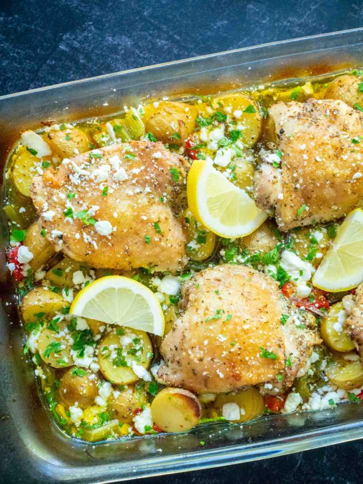 One Pan Mediterranean Chicken 12 Tomatoes