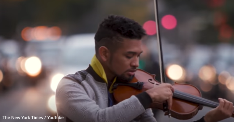 Self-Taught Violinist Seeks Refuge In New York City And Plays Music To Survive