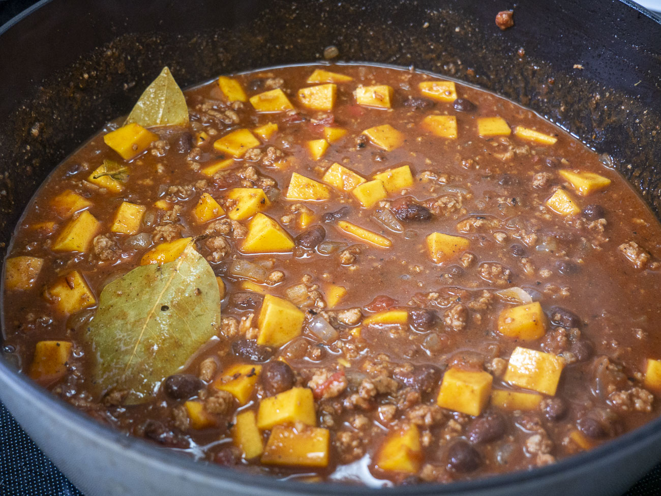 Black Bean Butternut Squash Turkey Chili - All the Healthy Things