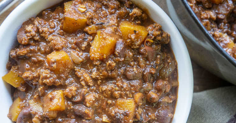 Black Bean Butternut Turkey Chili