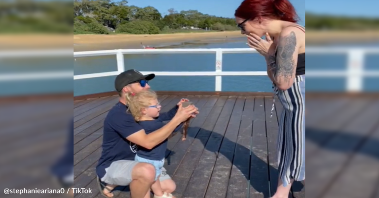 Toddler Drops Wedding Ring In The Ocean During Proposal