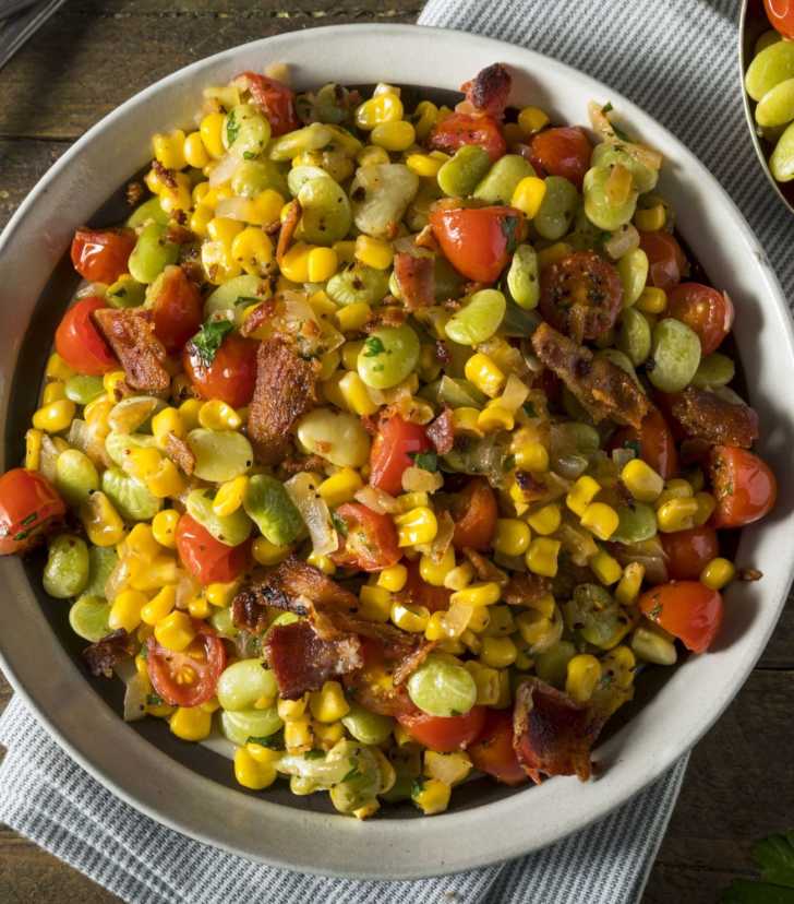 Crispy Bacon Succotash | 12 Tomatoes