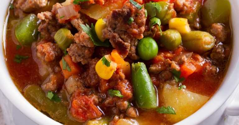 Hamburger Vegetable Soup