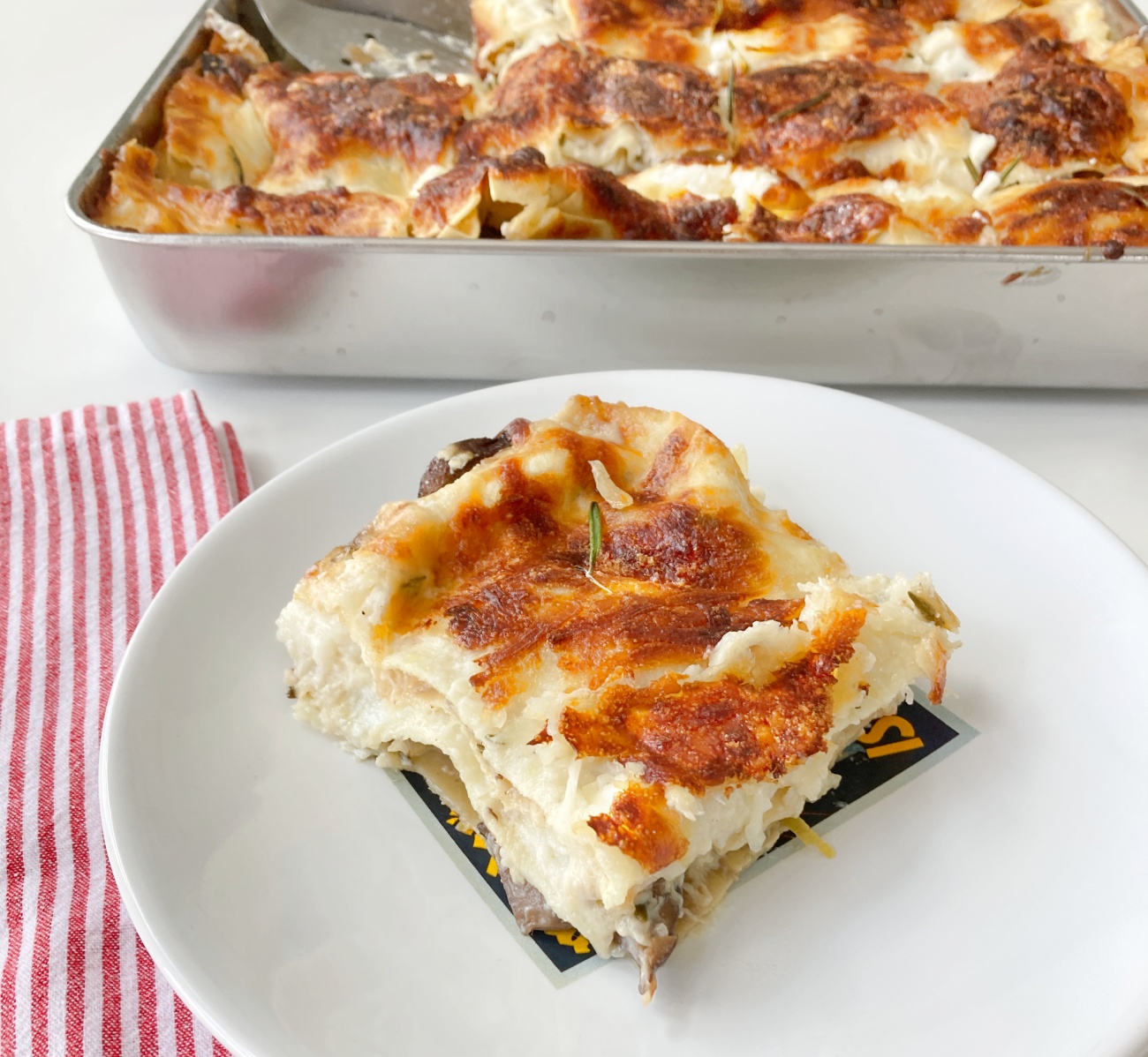 Rosemary and Mushroom White Lasagna