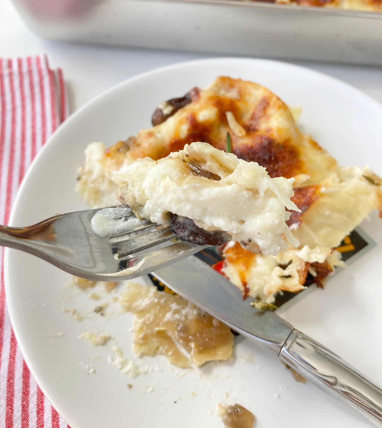 Rosemary and Mushroom White Lasagna