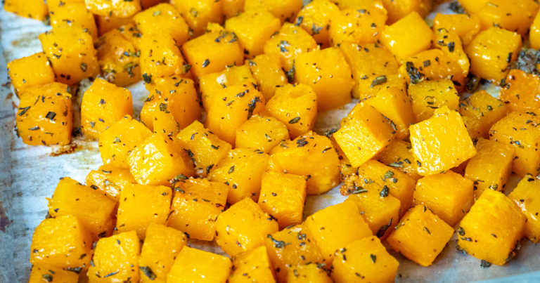 Garlic Herb Roasted Butternut Squash