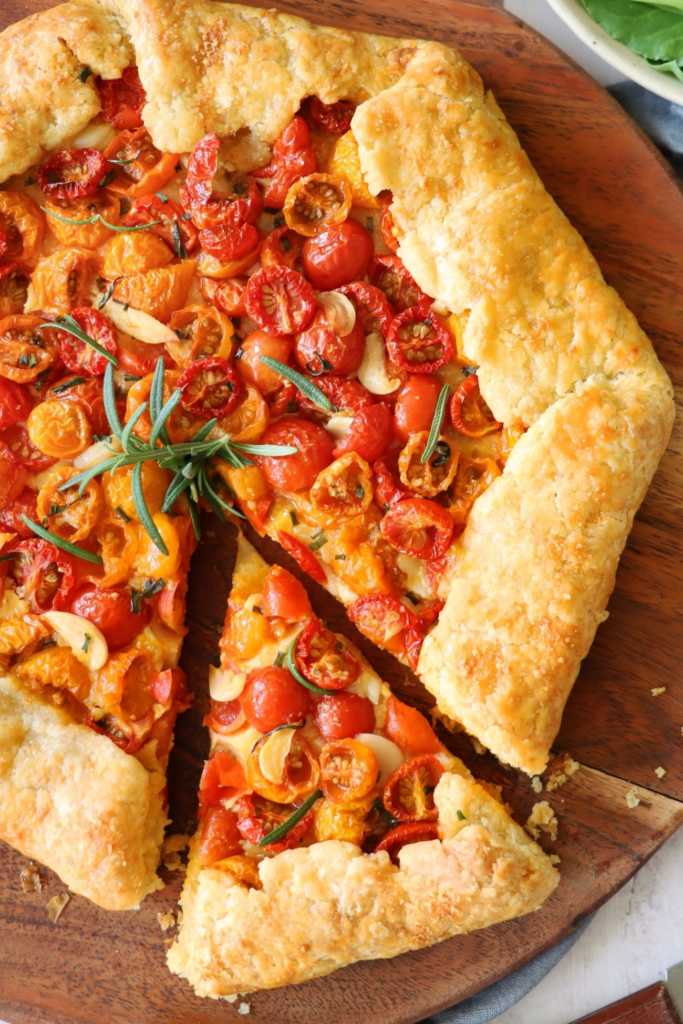 Easy Cherry Tomato Galette 12 Tomatoes