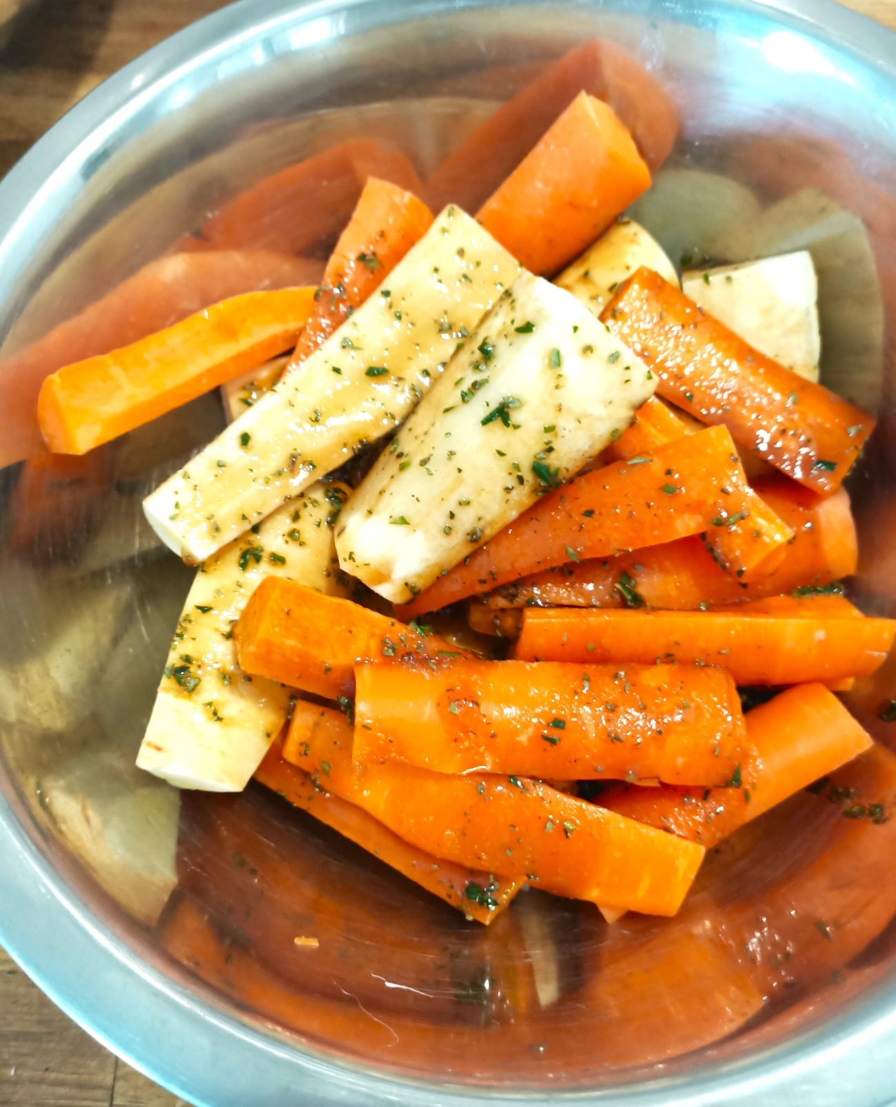 Sheet Pan Maple Butter Carrots and Parnsips Vertical 2