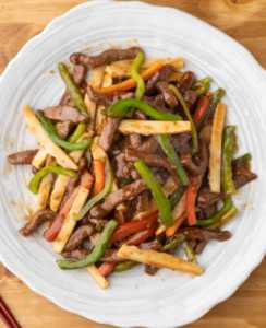 Shredded Beef And Bell Pepper Stir Fry | 12 Tomatoes