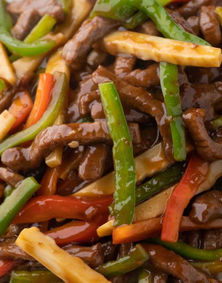 Shredded Beef and Bell Pepper Stir Fry 12 Tomatoes