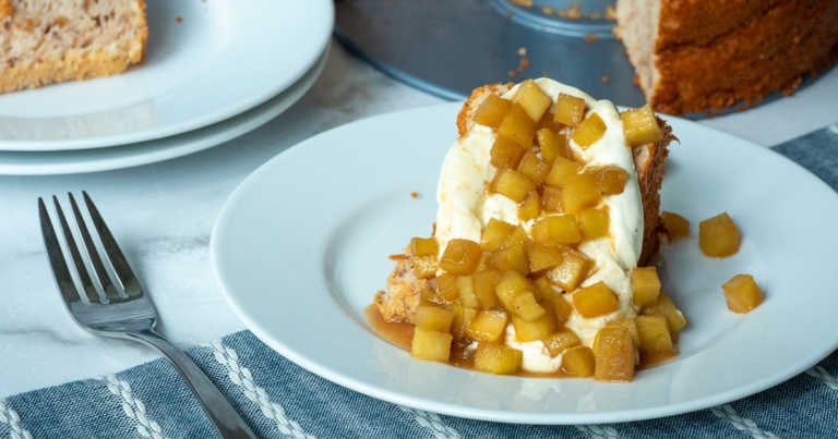 Angel Food Apple Spice Cake
